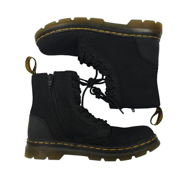 Dr Martens Combs Lace Up Fashion Boot Kids Size US 3 UK 2 EU 34 Side Zip Black - Picture 6 of 15